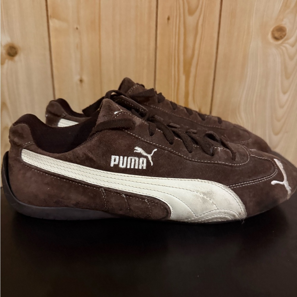 Puma Brown and Cream Footwear